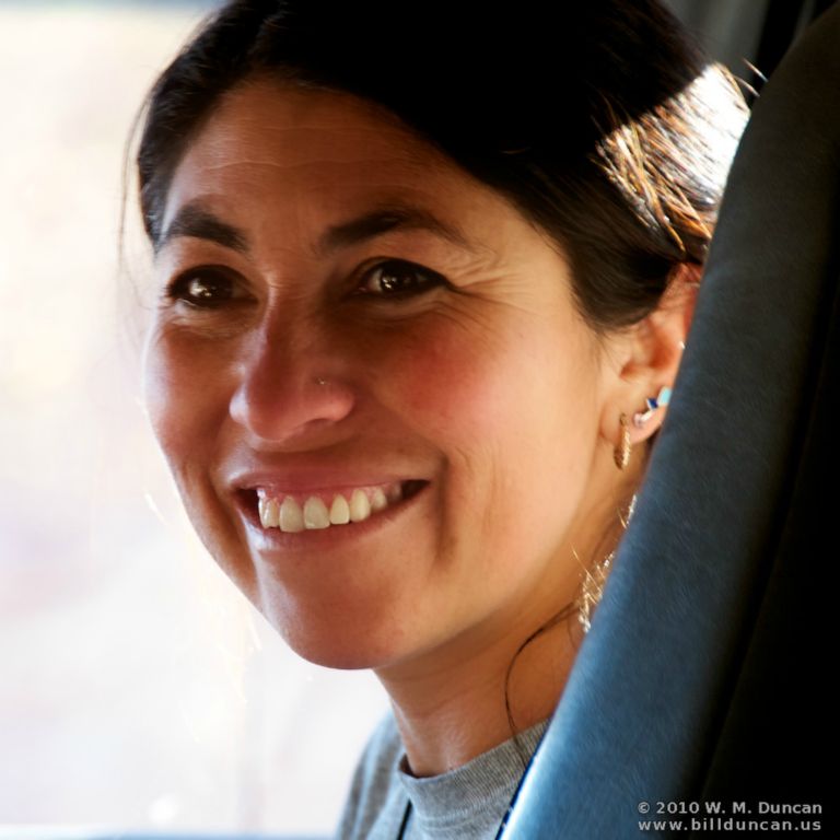 Pamela, a guide native to the area