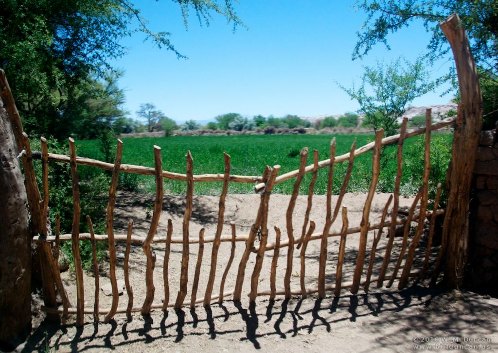 Farm gate.