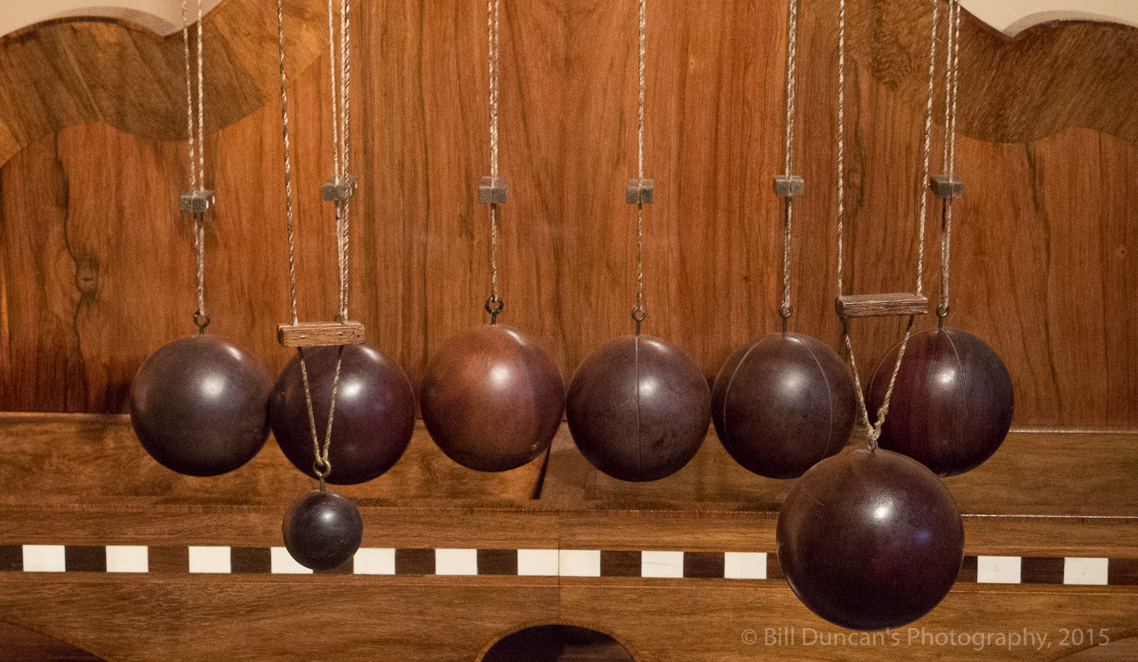 Displays about physics in the Galileo Museum