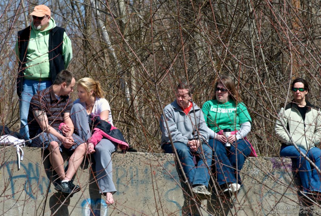 Spectators watching ... what exactly?