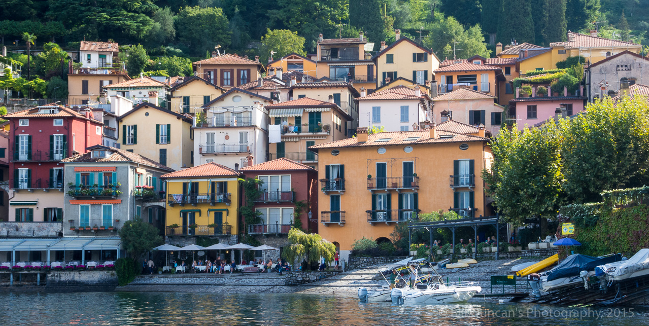 Generally quieter than Bellagio, Verenna offers waterside cafes.