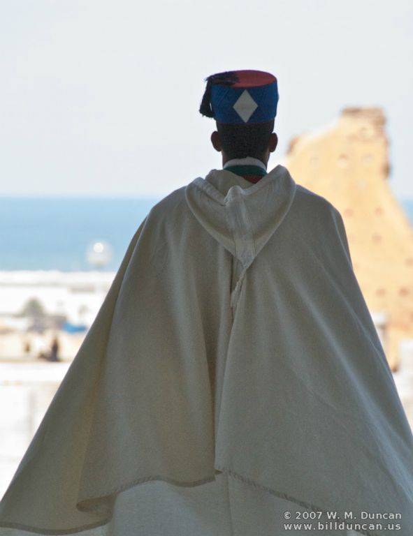 Rabat - Sentry at Mohamed V Mausoleum