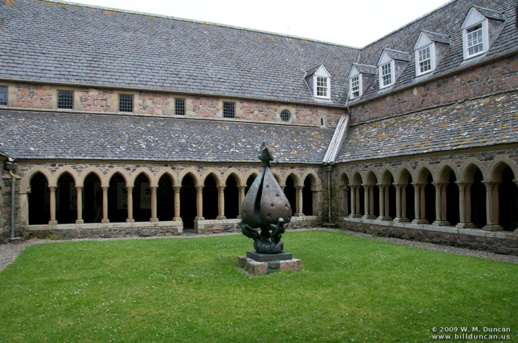 Courtyard of the Abbey on Iona