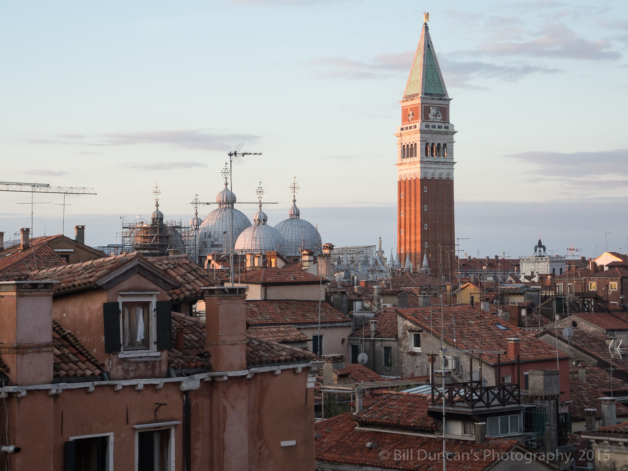 Dawn view toward Piazza San Marco