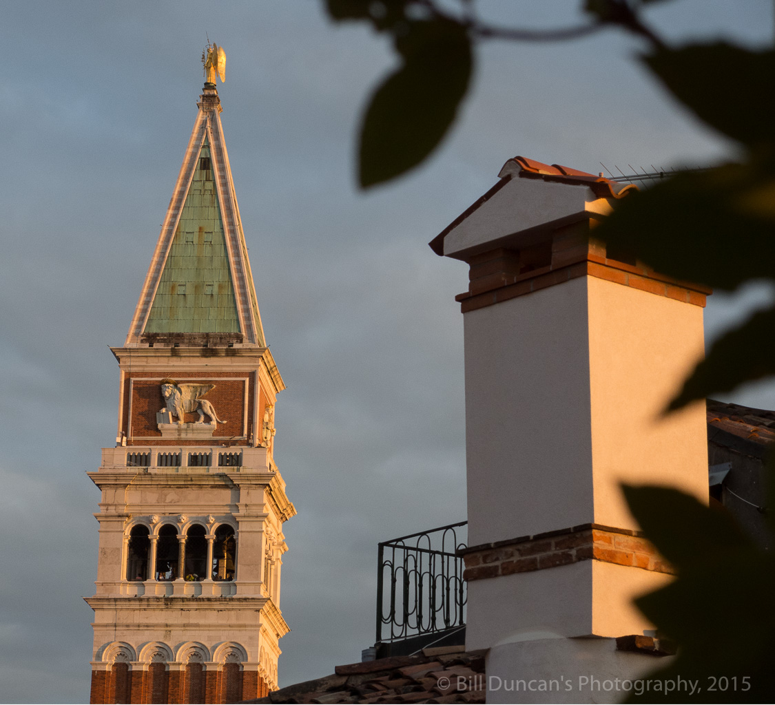 Rooftop view of the tower in St. Mark's Square